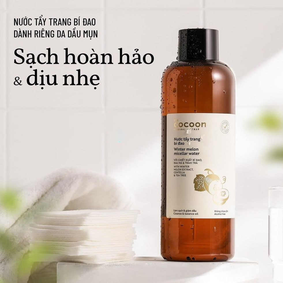 Nước Tẩy Trang Bí Đao COCOON Làm Dịu Nhẹ, Sạch Sâu và Cấp Ẩm 500ml