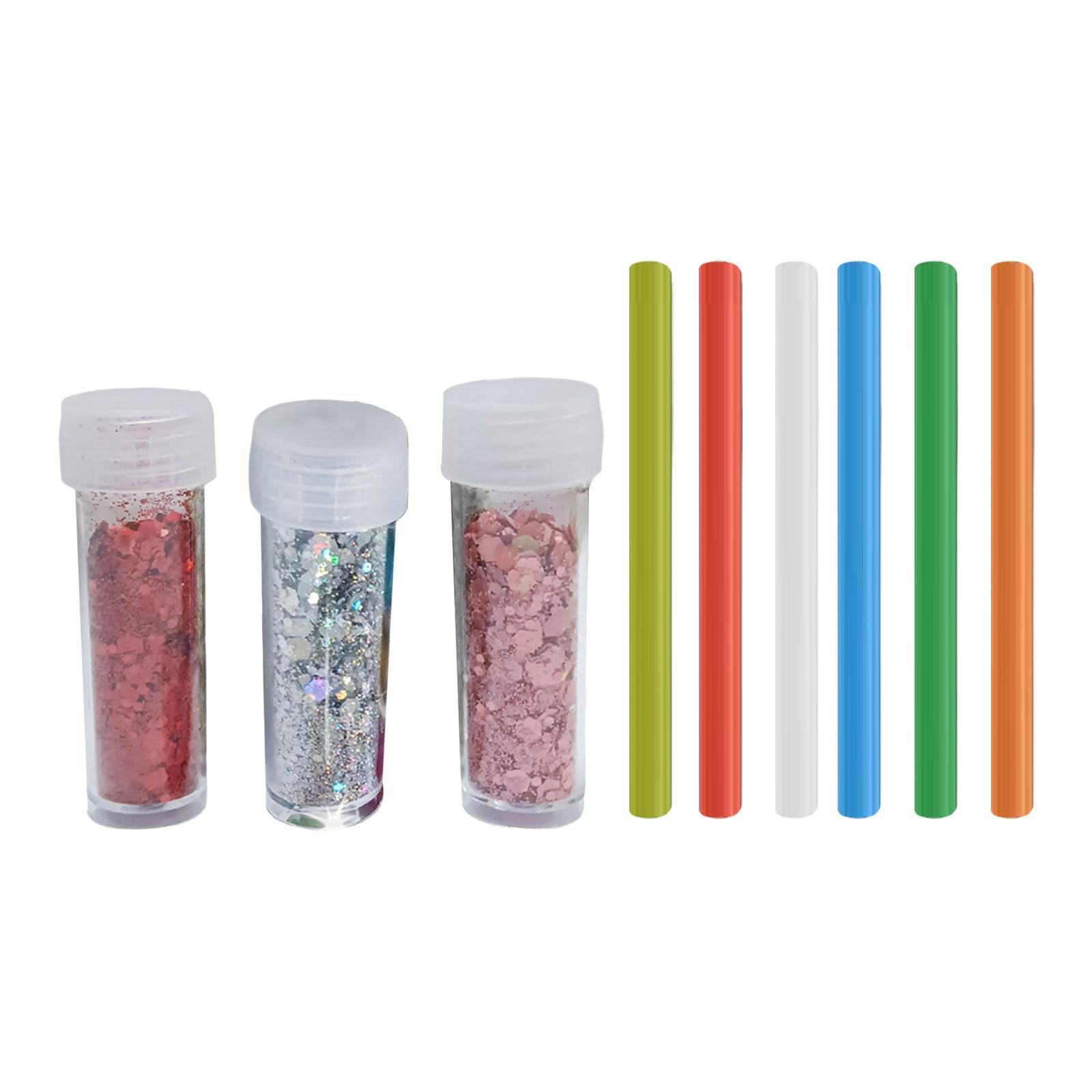 Multifunctional Sticky Ball Sequins Straws Embellishment Rainbow Colors Accessories Entertainment Reusable for DIY Craft Party Game Children