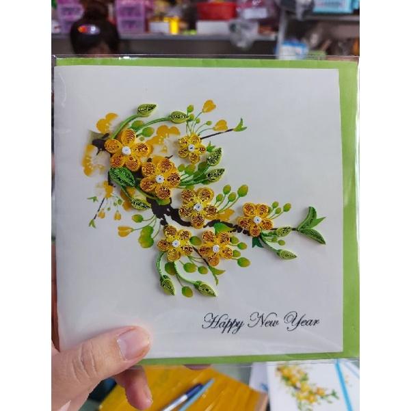 THIỆP QUILLING/GIẤY XOẮN/ THIỆP TẾT HANDMADE