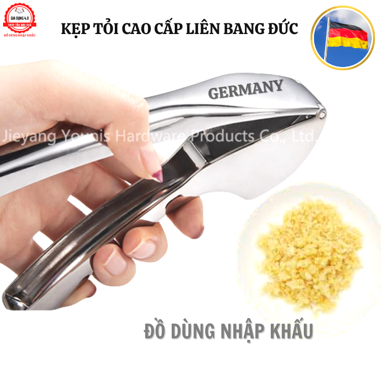 Dụng cụ ép tỏi cao cấp nhập khẩu từ LIÊN BANG ĐỨC bằng hợp kim không gỉ bền bỉ với thời gian