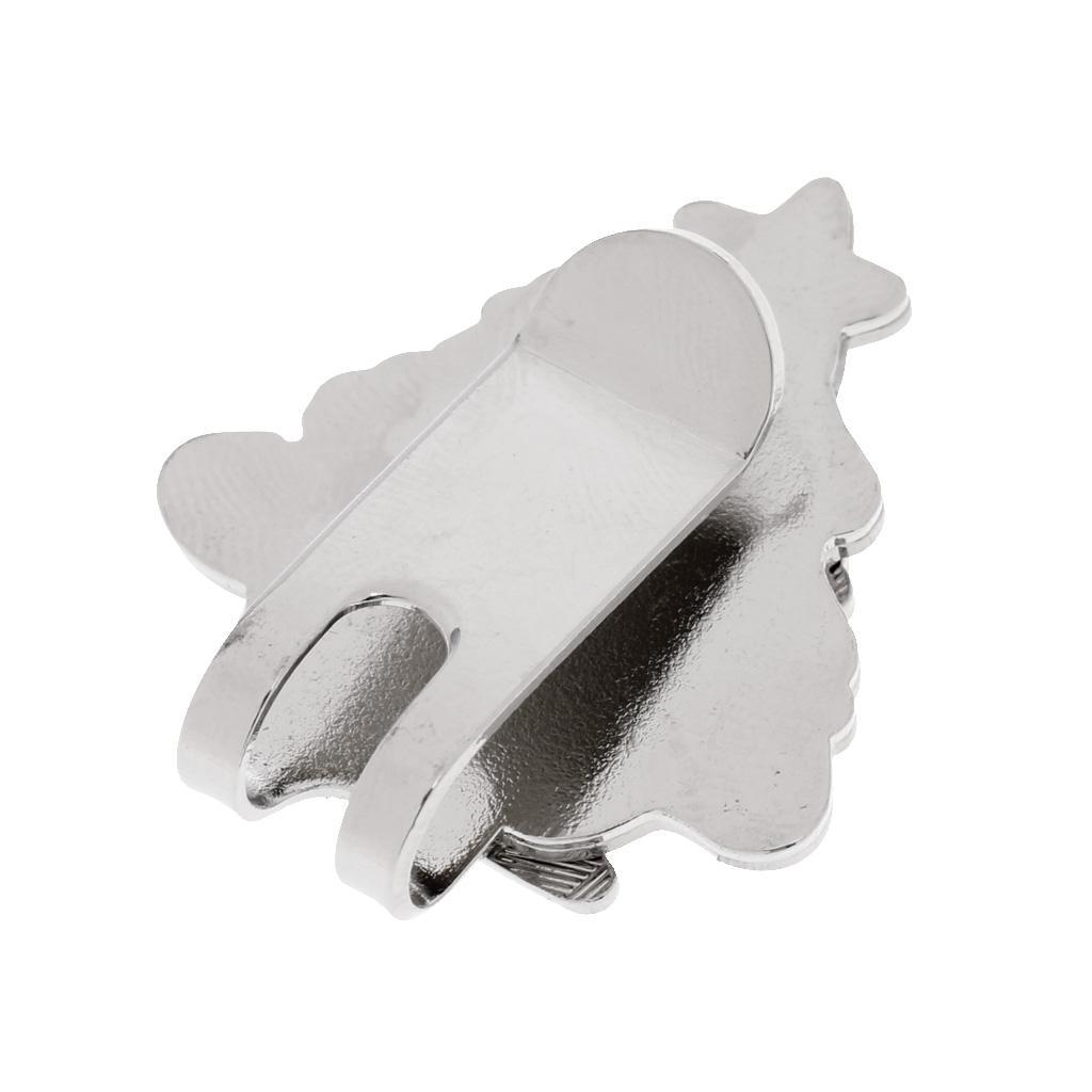 3 Pieces/Set Sturdy Santa Claus Magnetic Golf Ball Marker Clip On Golf Cap Visor Christmas Gift