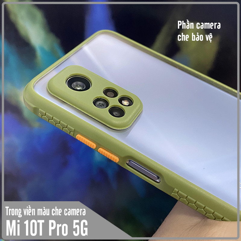 Ốp lưng cho Xiaomi Mi 10T Pro - Redmi K30S trong viền màu che camera 4 Gốc chống sốc
