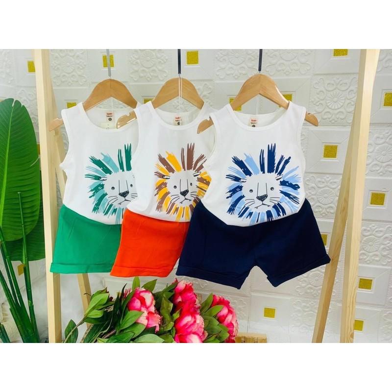 Bộ đồ Cotton 4c ba lỗ cho bé Bo015 Bo016 Bo017