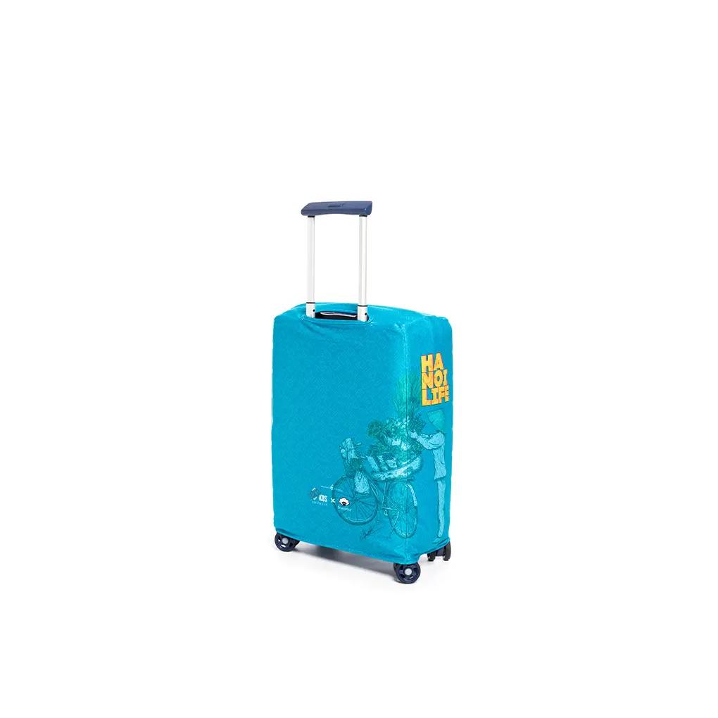 Túi trùm vali du lịch cao cấp hình Ban Hoa Hà Nội - Vải thun co giãn 4 chiều chống trầy xước