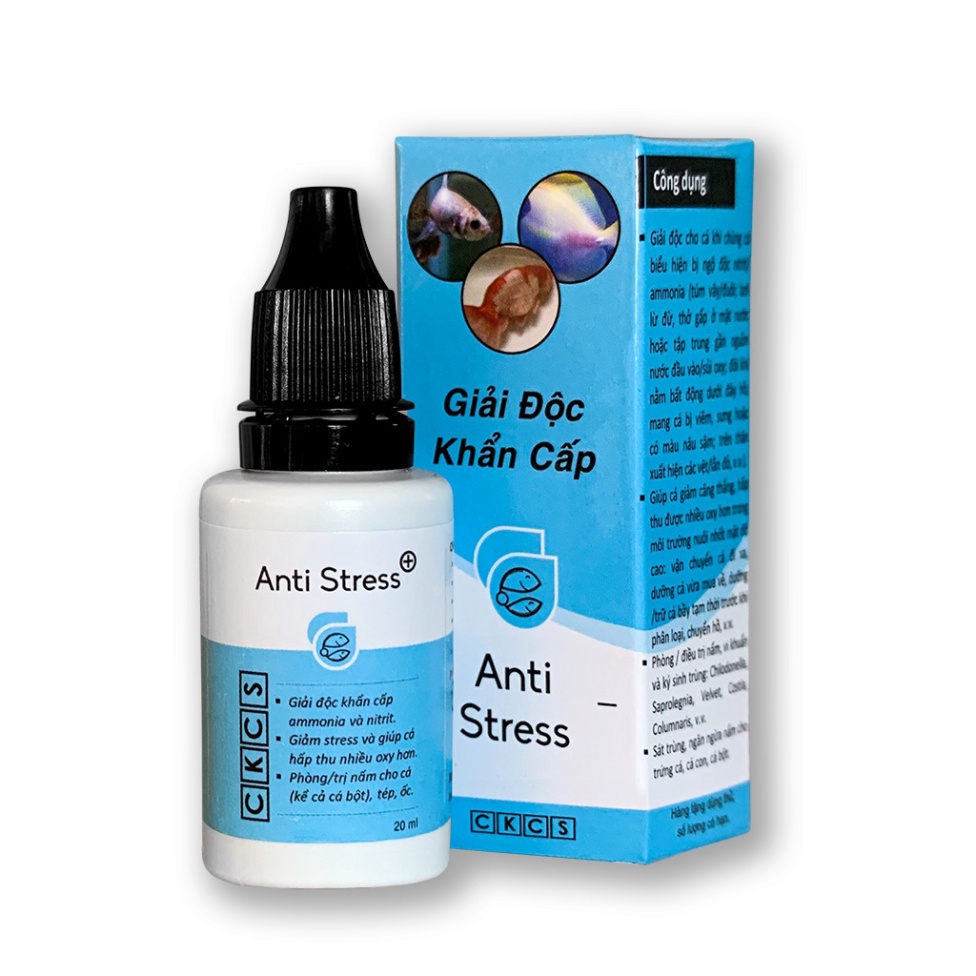 Anti Stress | Dưỡng và Giúp Cá Thanh Lọc Cơ Thể - Giúp Làm Giảm Stress và Bảo Vệ Hồ Cá