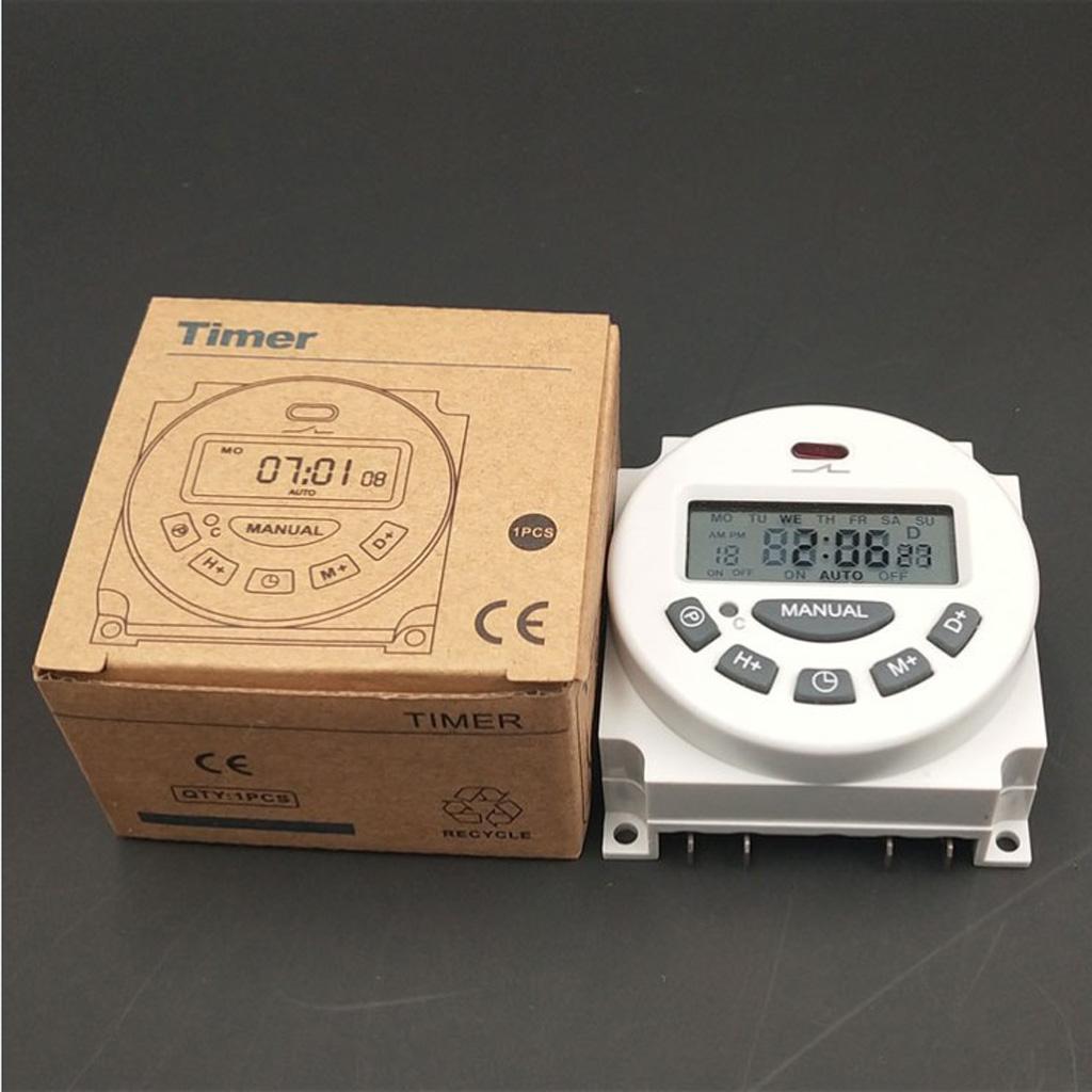 LCD Power Digital Time Switch Weekly Programmable Timer 12V Power Supply