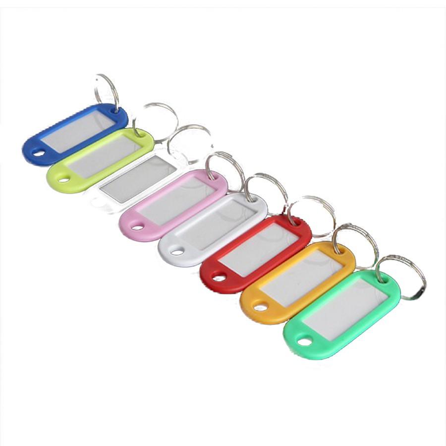 100 móc khóa thẻ ghi chú hành lý, đánh dấu chìa khóa, thẻ tên name tag ghi nhớ thông tin
