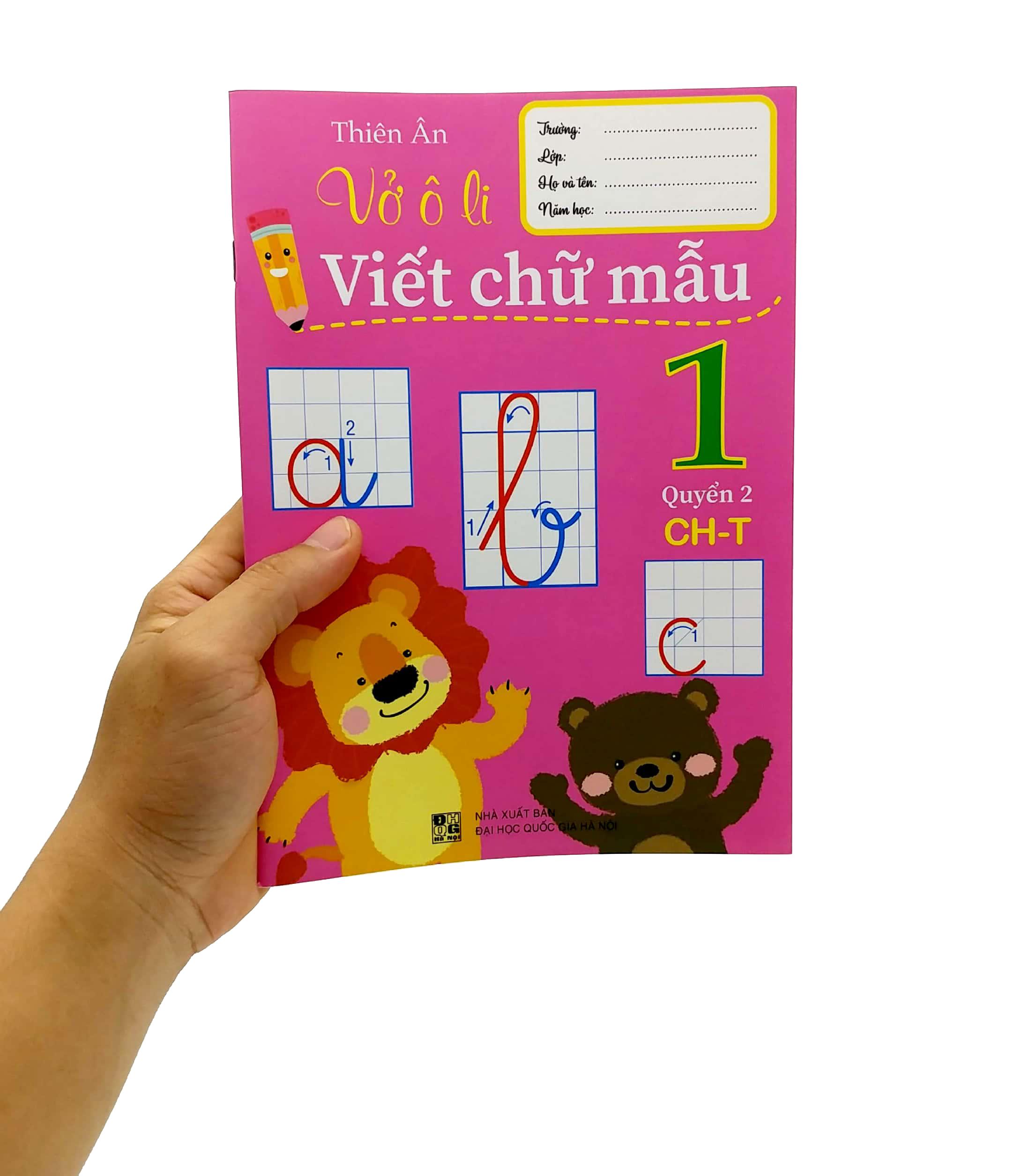 Vở Ô Li Viết Chữ Mẫu 1 - Quyển 2