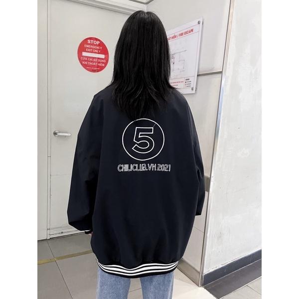 Áo khoác Bomber jacket Đen