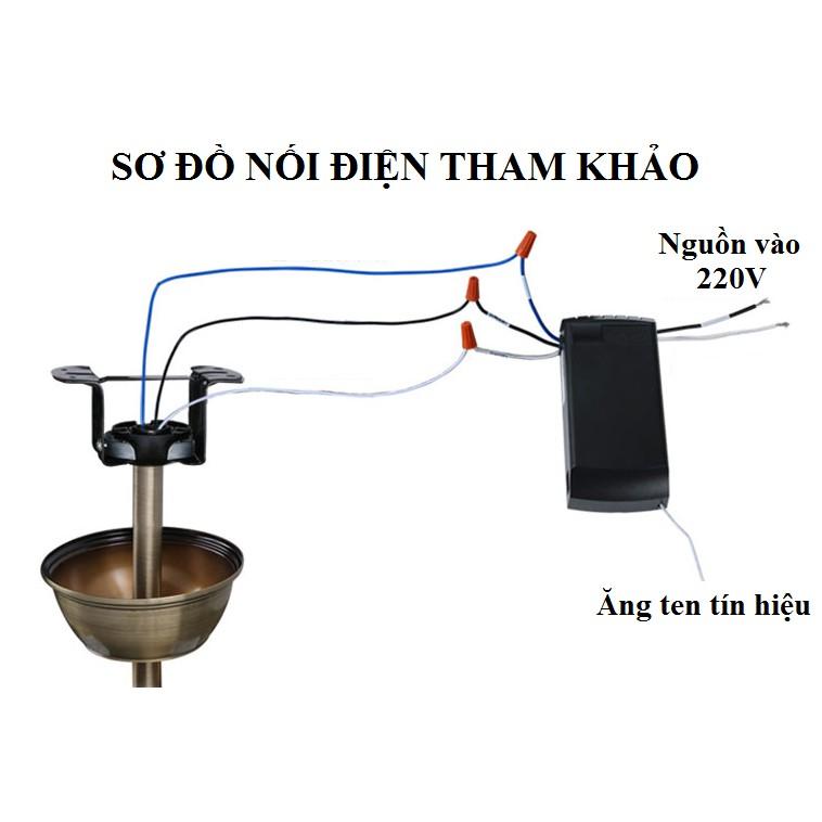 Điều Khiển Từ Xa Cho Quạt Trần Đèn Cao Cấp - Bộ Mạch kèm tay Điều Khiển Quạt trần