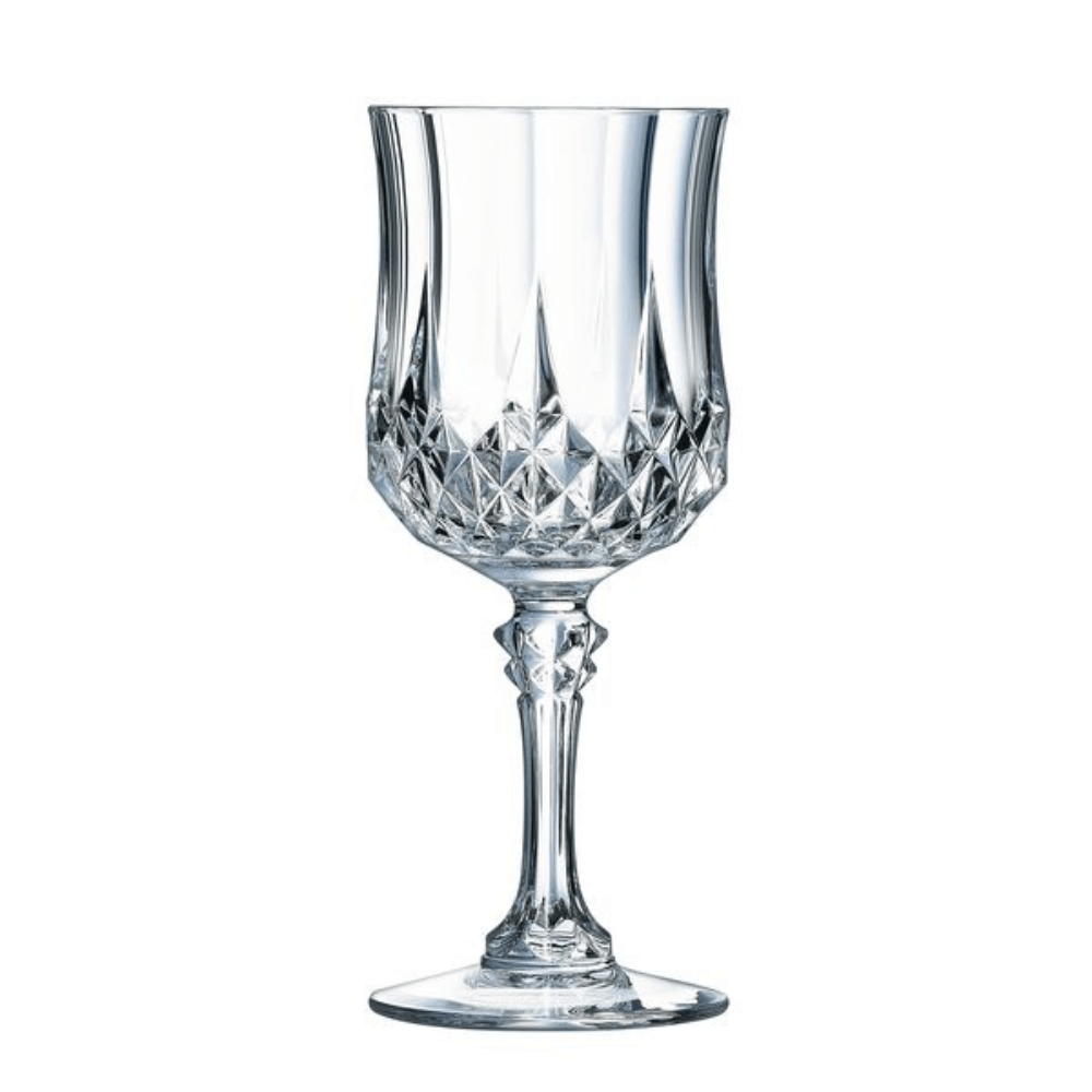 Set 4 Ly vang Longchamp Cristal d'Arques Paris 250ml Hàng chính hãng