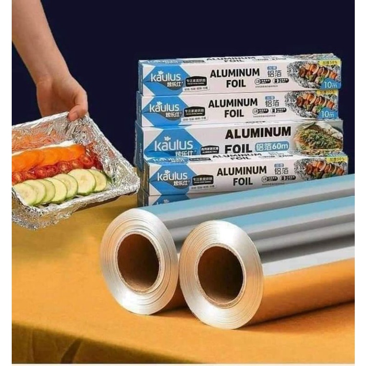 GIẤY BẠC BỌC NƯỚNG THỰC PHẨM 1CUỘN 10MX30CM