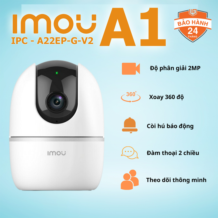 Camera IP Wifi quay quét 2MP Imou A1 IPC-A22EP-D-V2 hàng chính hãng