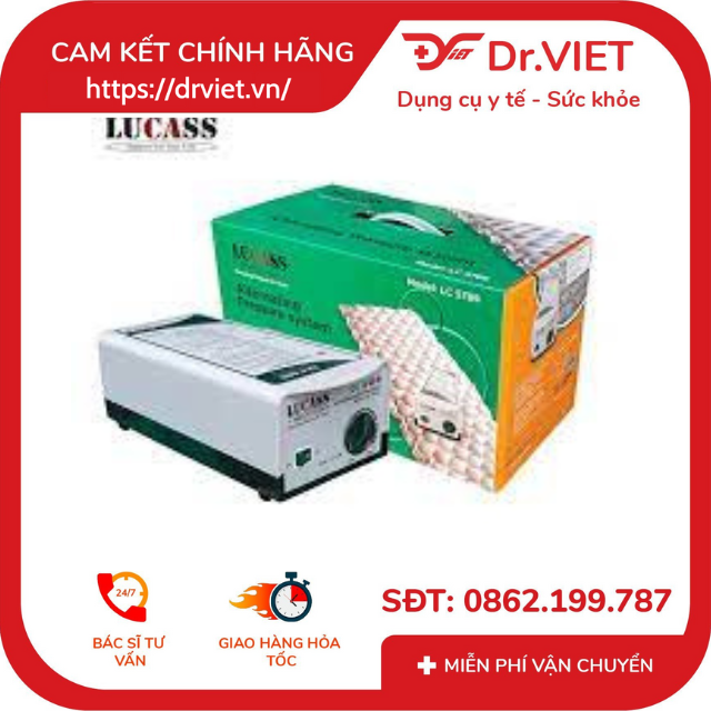 Đệm hơi chống loét LUCASS LC 5789 Chính hãng - Giảm áp lực tiếp xúc lên da, tránh lở loét