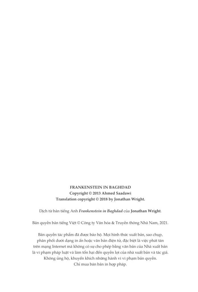 Sách Franken-Stein Ở Baghdad