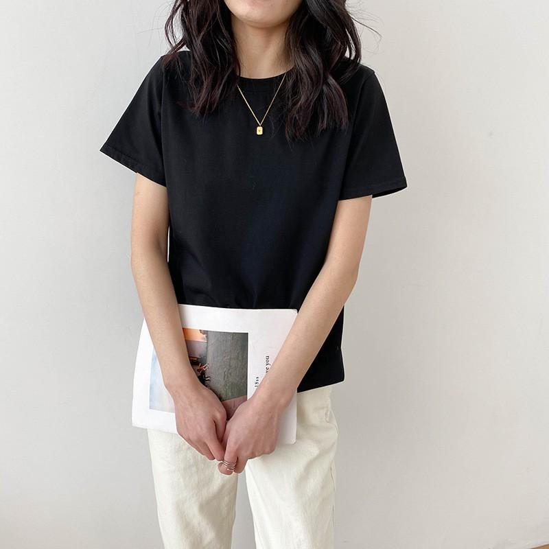 Áo phông nữ cổ tròn Basic Tee màu pastel _ NEW IN 2021_ LURE CLOSET| T118