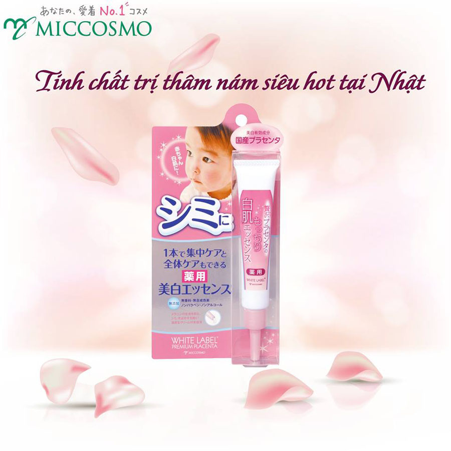 Kem Hỗ Trợ Đặc Trị Nám, Mờ Tàn Nhang, Đốm Đen Giàu Tinh Chất Nhau Thai từ Nhật Bản White Label Premium Placenta Whitening Tuýp 20gr