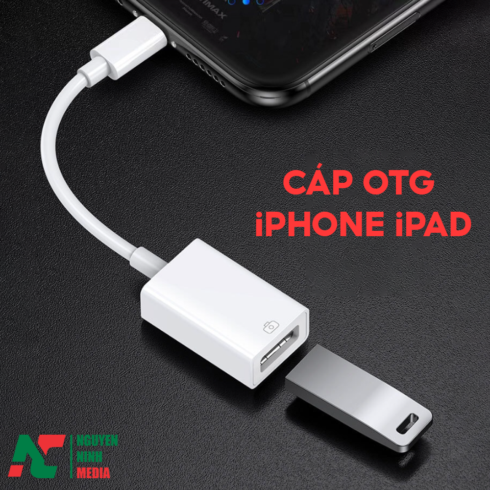 Jack OTG Dành Cho iPhone, iPad Earldom ET-OT48 - Hỗ Trợ Cắm Phím, Chuột, USB , Mic - Hàng Chính Hãng