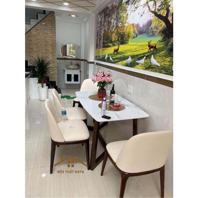 Bộ Bàn Ăn 4 Ghế Mặt Đá Nhập Khẩu Doxa BAK – 01