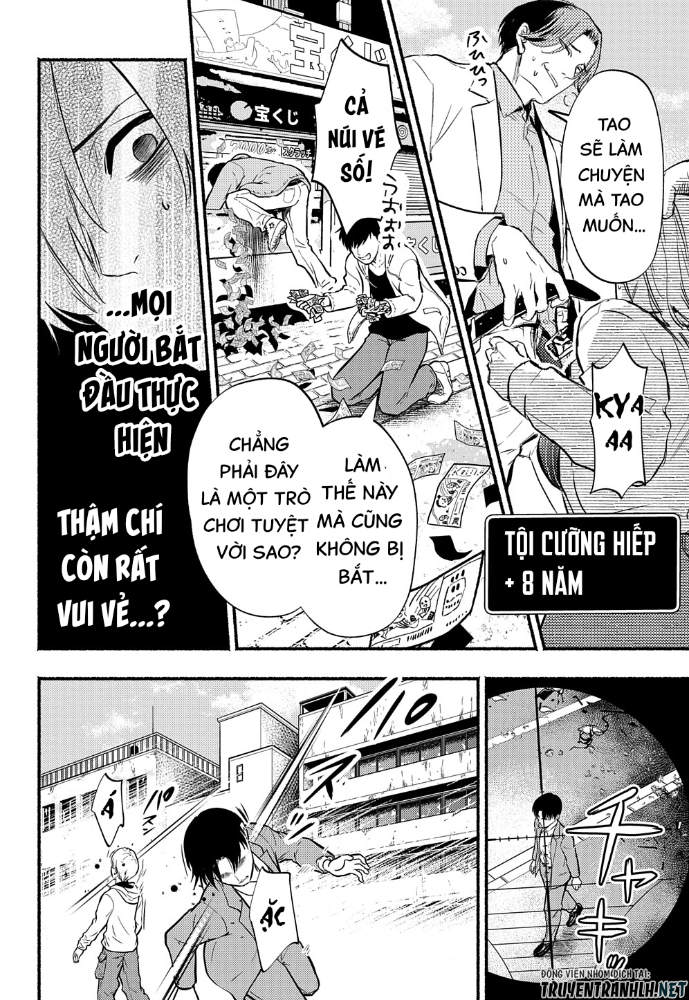 nếu ở thế giới mà dù có làm gì cũng không bị kết tội, bạn sẽ làm gì? chapter 1 36