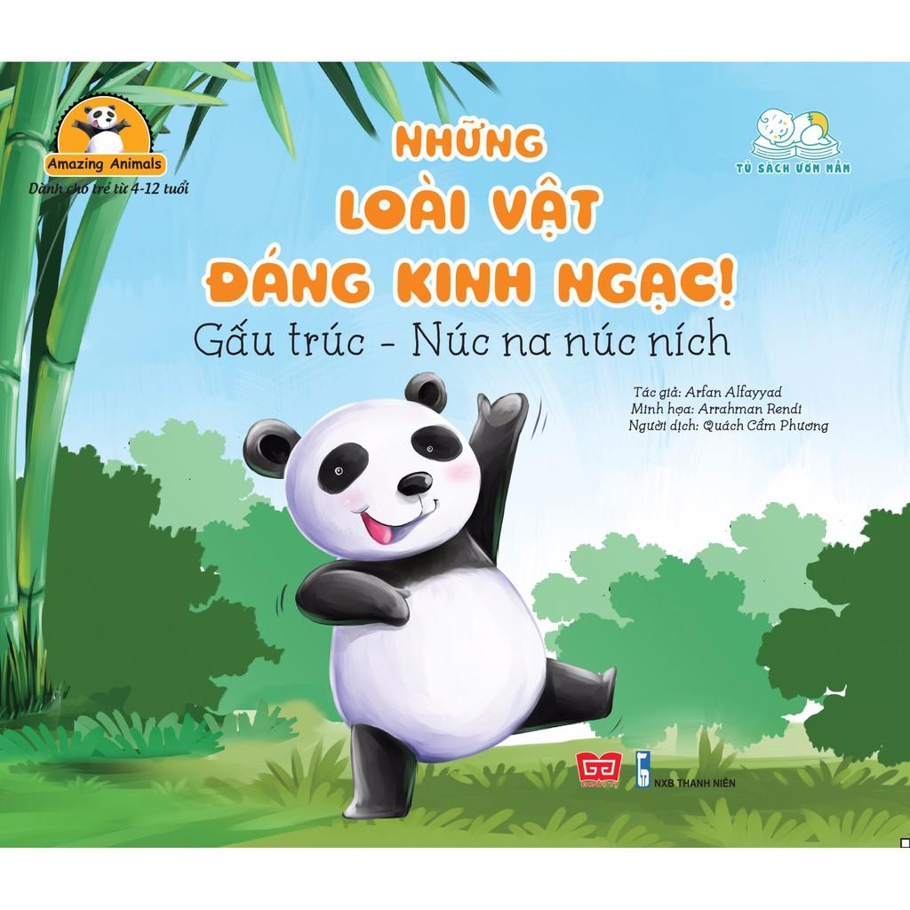 Sách - Những loài vật đáng kinh ngạc! (Set 1: Rùa + Hổ +Nhím +Chim cánh cụt + Gấu trúc)