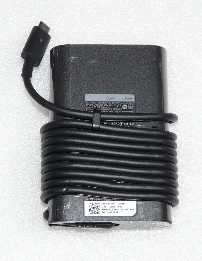 Sạc dành cho Laptop Dell XPS 13 9370, 9380 Adapter 19.5V-3.34A Type-C