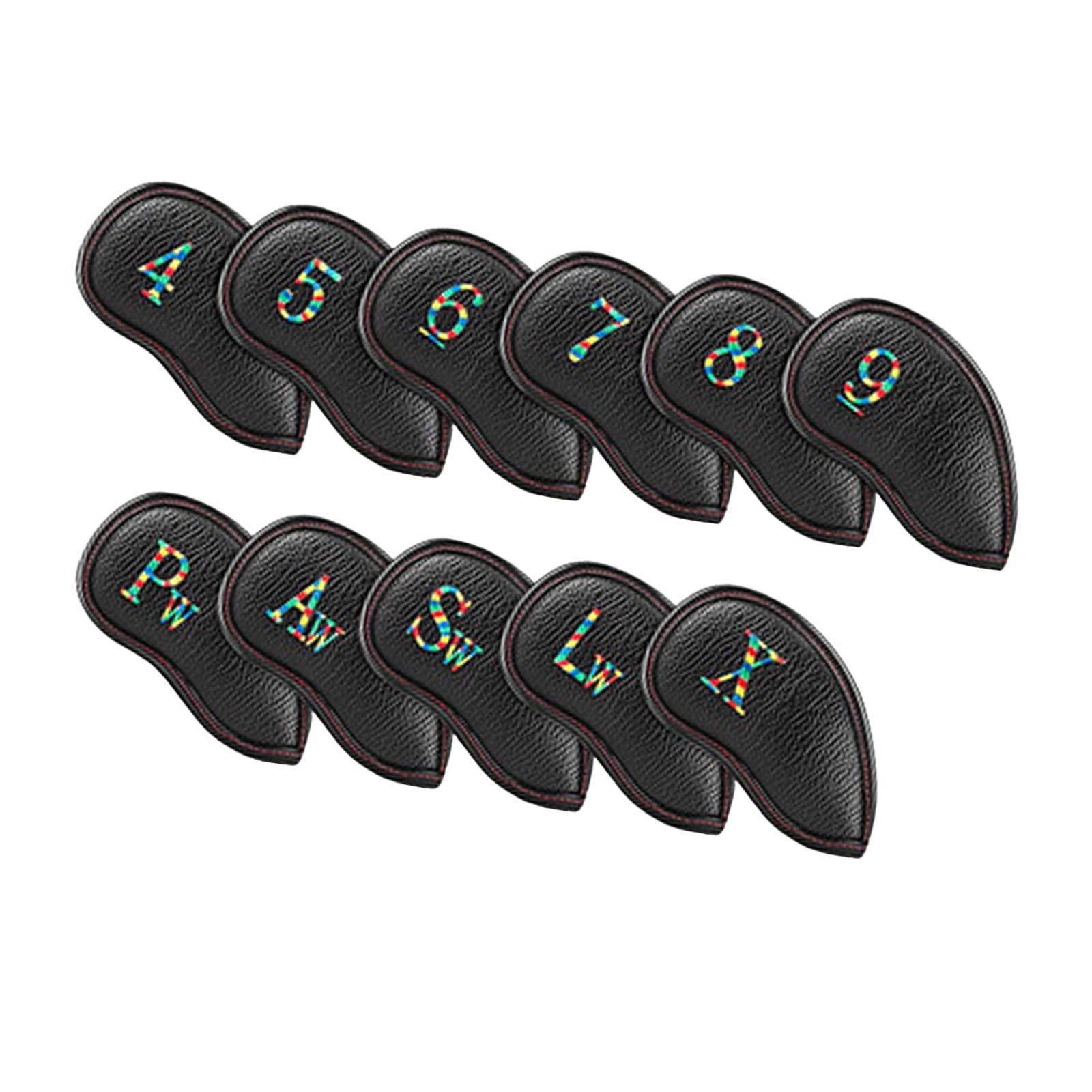 11x Golf Iron Headcover Supplies Gift Durable Club Head Cover for Beginner