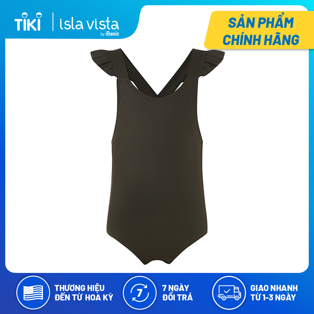 Đồ bơi bé gái lưng chéo Isla Vista IVKGM001