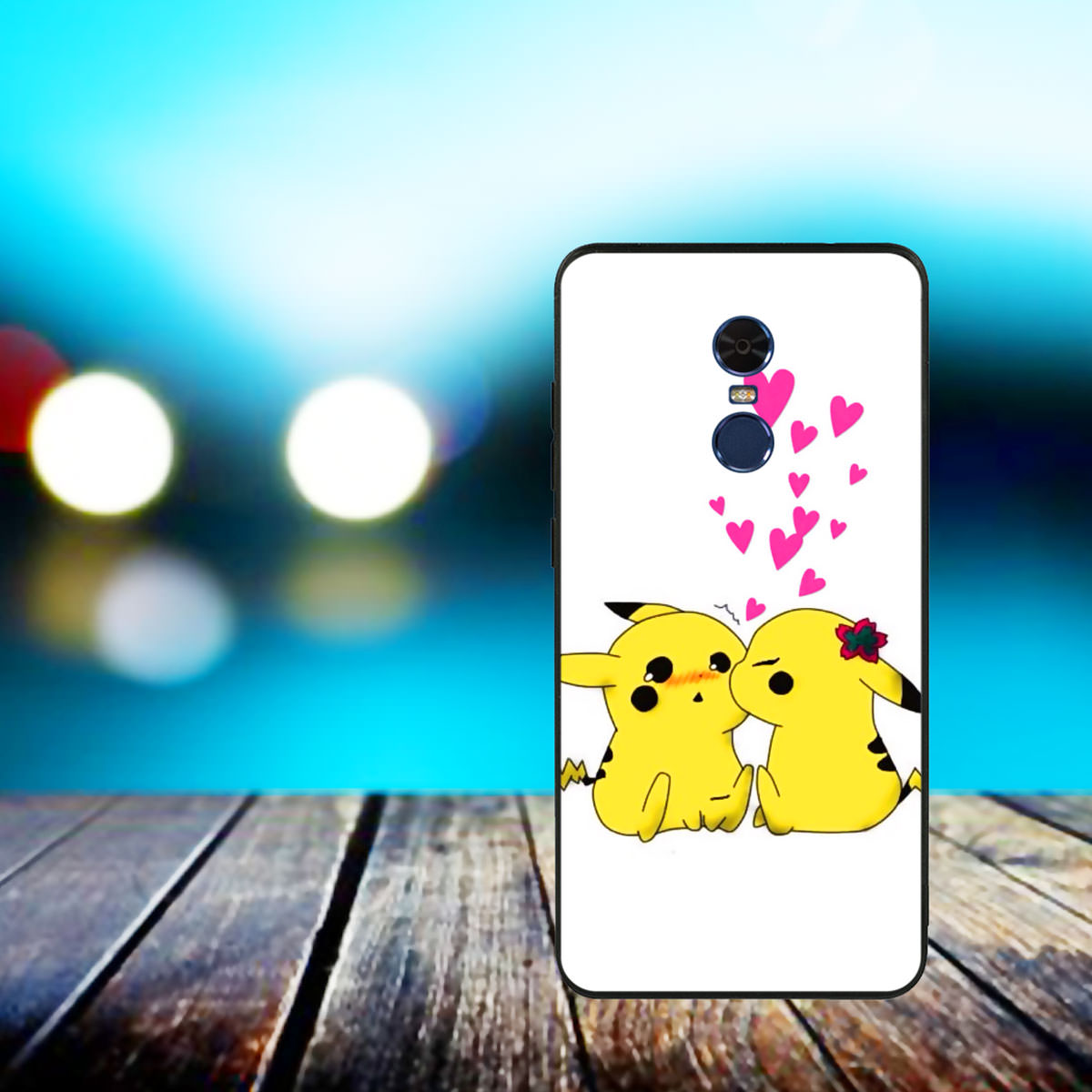 Ốp lưng viền TPU cho điện thoại Xiaomi Redmi Note 4 - Pikachu 02