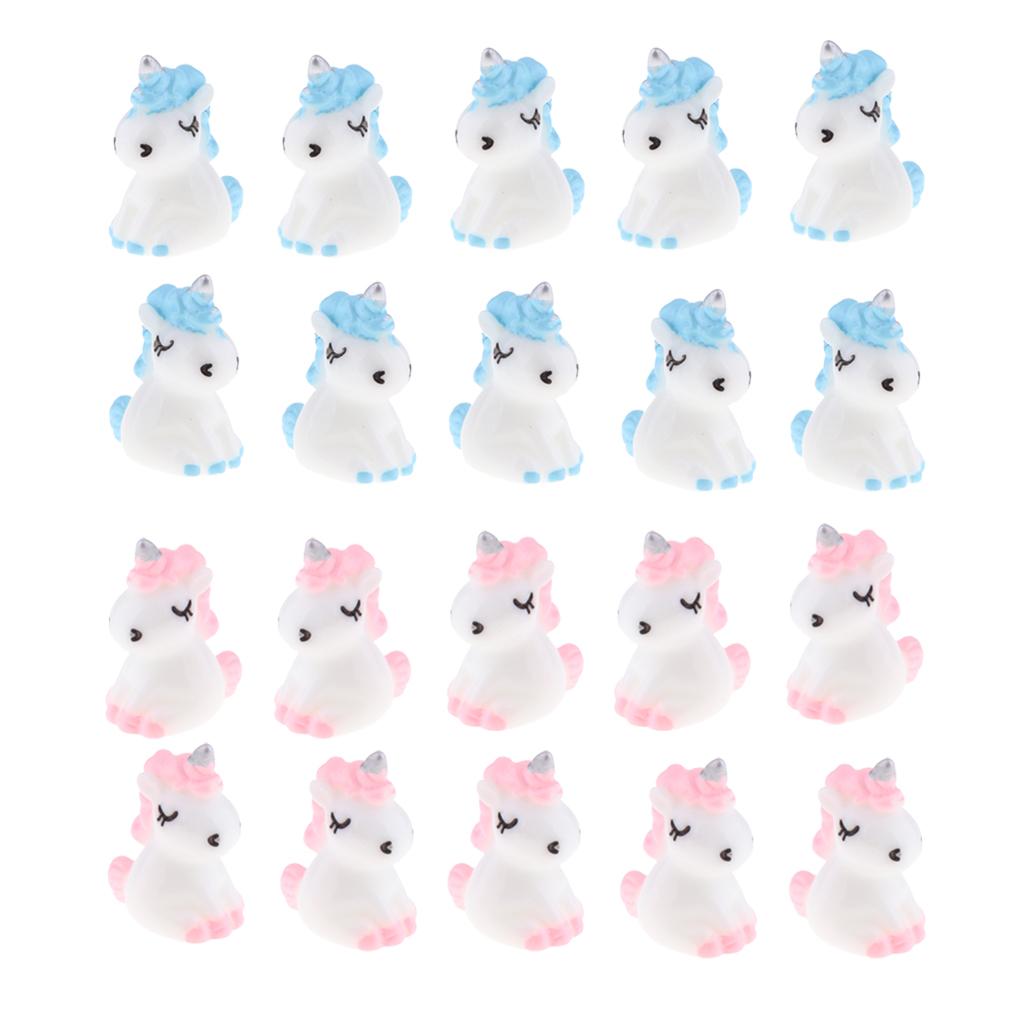 20 Mini Nhựa Dễ Thương Kỳ Lân Tượng Thu Nhỏ Vườn Cổ Tích Đồ Trang Trí