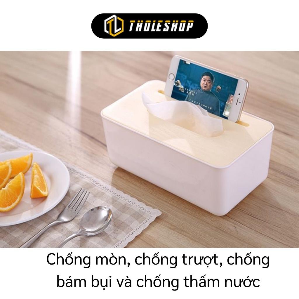 Hộp Khăn Giấy - Hộp Đựng Giấy Ăn Để Bàn Bằng Gỗ, Nhỏ Gọn, Sang Trọng 4318