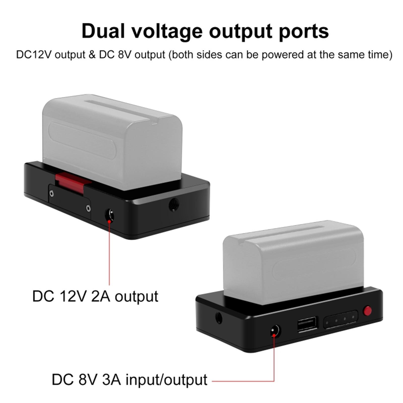 Battery Powering Adapter with 4 Indicator Lights charger for F550