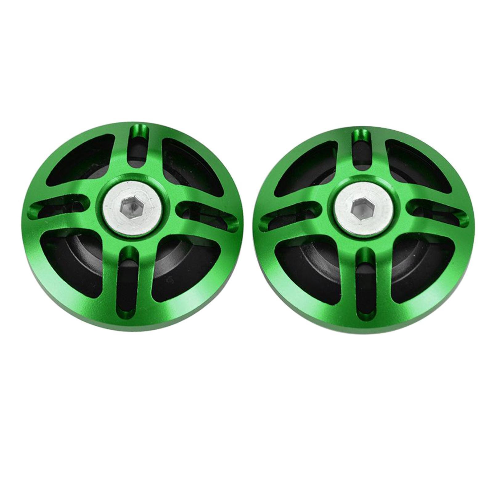 2x Motors Aluminum Alloy Frame Hole Decorative Plug for Ninja400 Black