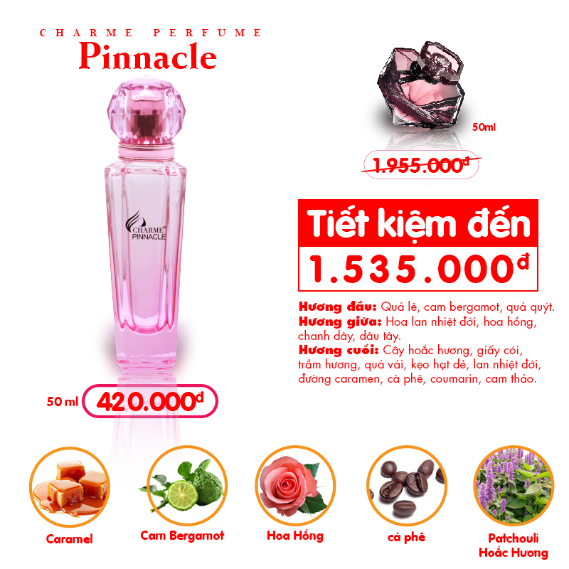 Nước Hoa Nữ Charme Pinnacle 50ml