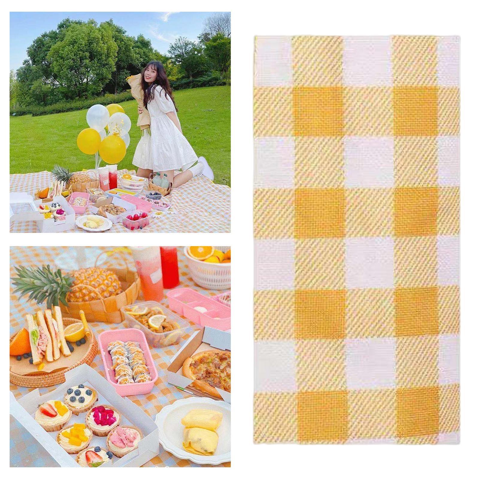 2x2M Picnic Blanket Waterproof Portable Large Sand Proof Beach Mat for Outdoor Camping