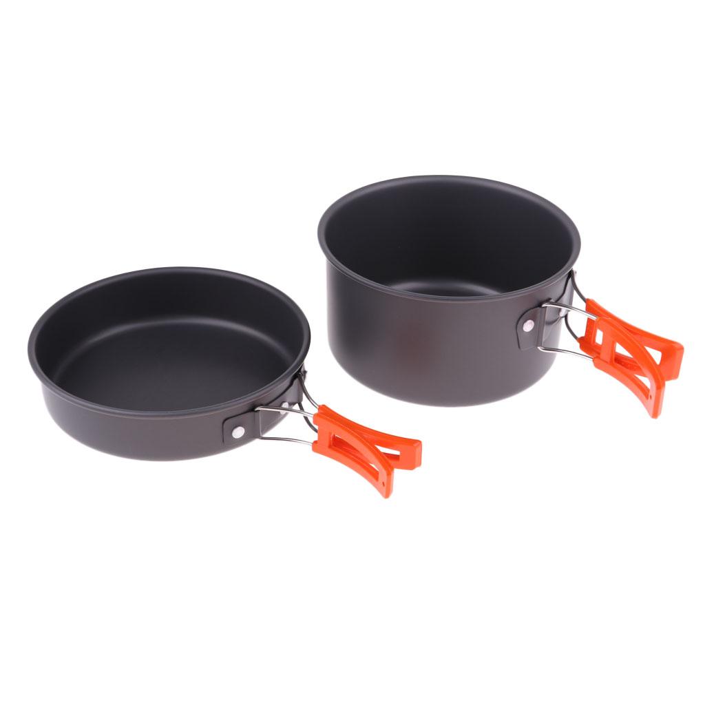 Bộ Nồi Chảo Ấm Siêu Tốc Cắm Trại Gấp Gọn 3 Trong 1