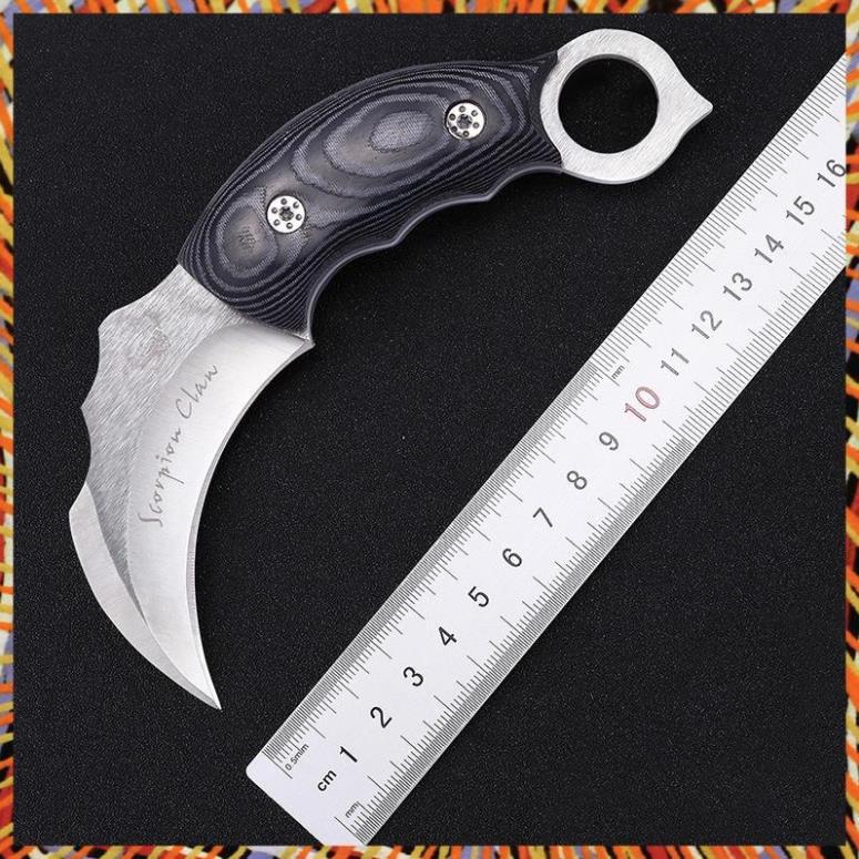 Dao phượt karambit fox có bao da cao cấp