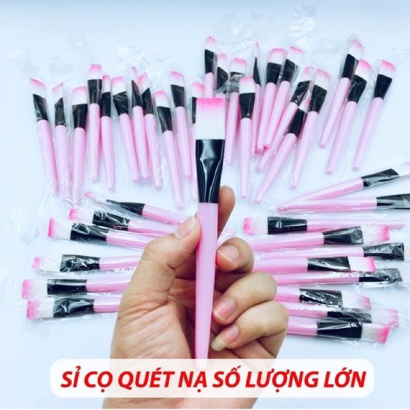 100 Cọ Sillicon - Chổi Sillicon, Cọ Cán Hồng quét mặt nạ trang điểm cao cấp