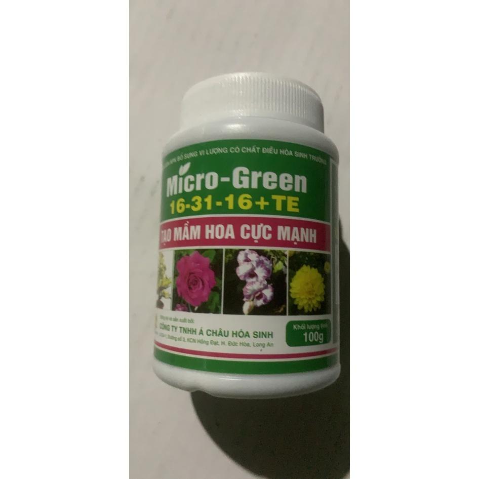 PHÂN BÓN Tạo mầm hoa NPK MICRO-GREEN 16-31-16 lọ 100g