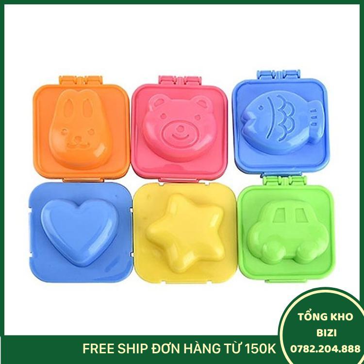 Set 6 Khuôn Hình Thú Tạo Hình Làm Bánh, Tạo Hình Cơm Ngộ Nghĩnh - Free Ship Toàn Quốc