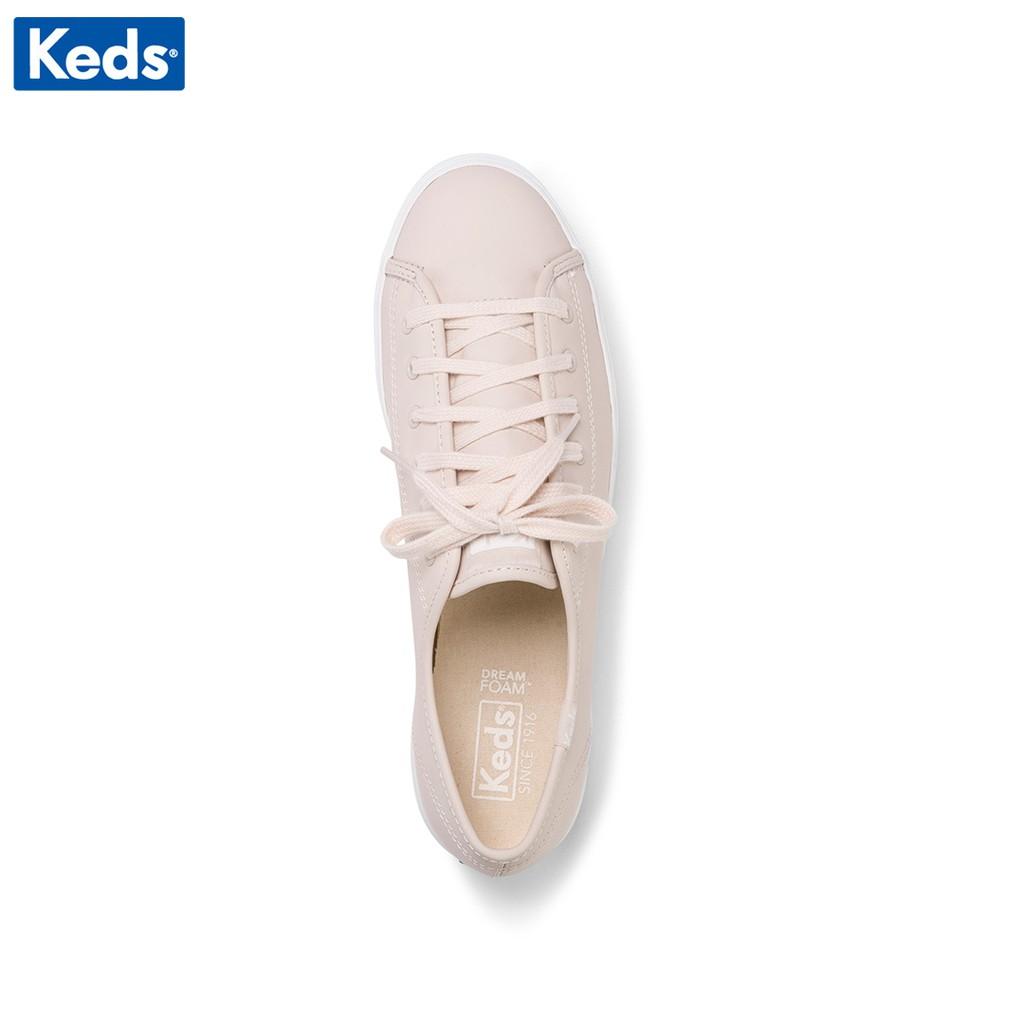 Giày Thể Thao Nữ Cổ Thấp, KEDS Triple Kick Leather Blush, KD061109