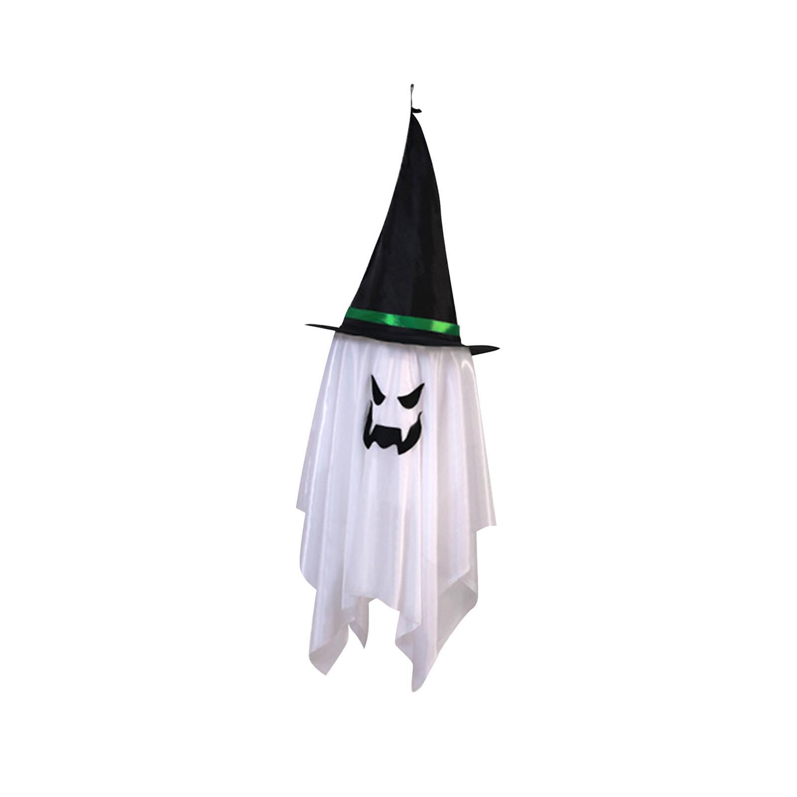 Halloween LED Flashing Light, Glowing Hanging , Scary Decorative Reusable Hanging Witch Hat Lamp for Patio ,Indoor Yard Decor