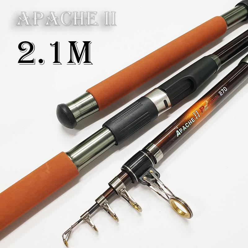 Cần câu máy Apache II trâu bò nhấc tĩnh 3.0 kg chất liệu Carbon có các chiều dài từ 2m1 đến 3m6 CM15