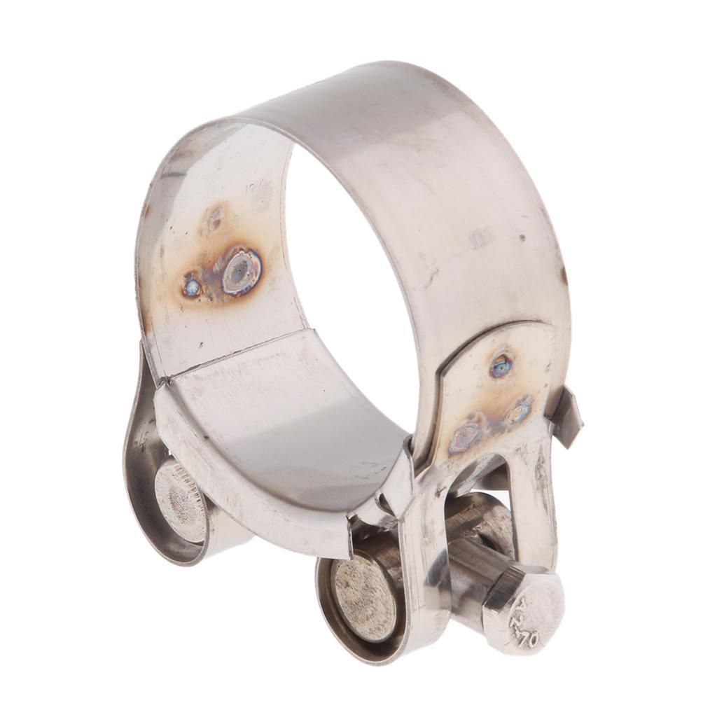 Heavy Duty Stainless Steel Motorcycle Exhaust Clamp Clip 44-47mm 48-51mm