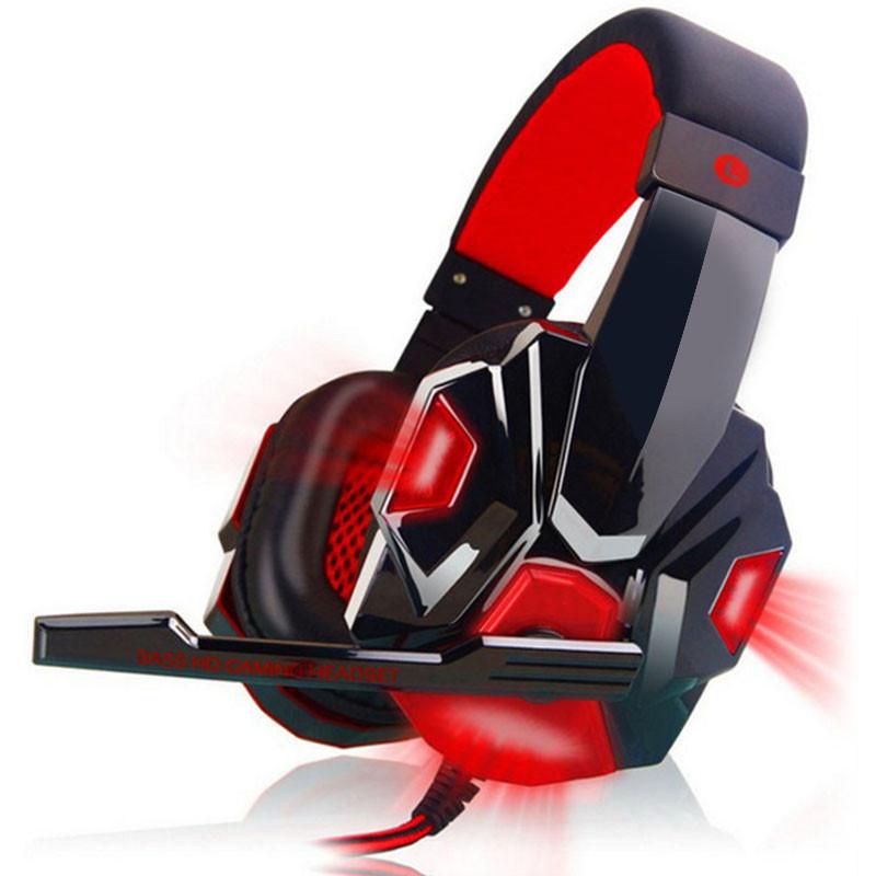 G2000 G9000 Tai Nghe Chơi Game Lớn Tai Nghe Có Đèn Mic Stereo Tai Nghe Bass Sâu Cho Máy Tính Máy Tính Game Thủ Laptop Mới X-BOX