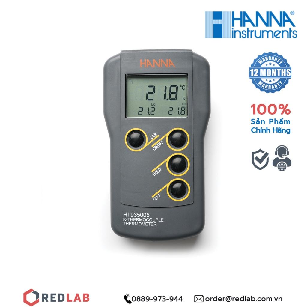 Máy đo nhiệt độ loại K Hanna HI935005, bảo hành 12 tháng