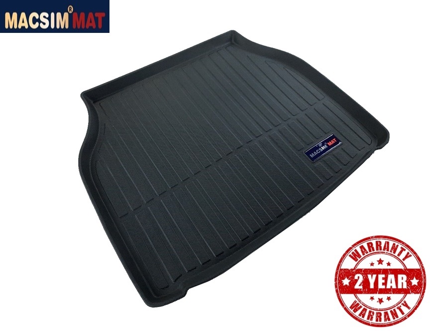 Thảm lót cốp xe ô tô Jaguar XJ nhãn hiệu Macsim chất liệu TPV cao cấp màu đen (07)