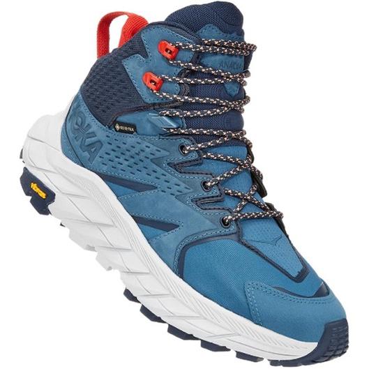 HOKA Anacapa Mid GTX Hiking Boots, Giày thể thao địa hình nam nữ chính h.ãng màu xanh