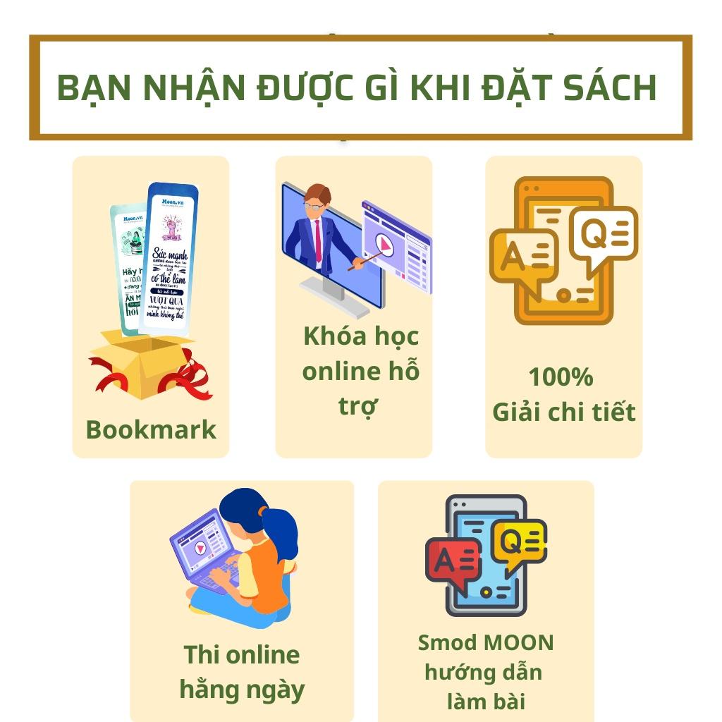 Bộ đề trắc nghiệm Khối B: 3 Sách luyện đề minh hoạ ôn thi thpt môn toán hoá sinh moonbook