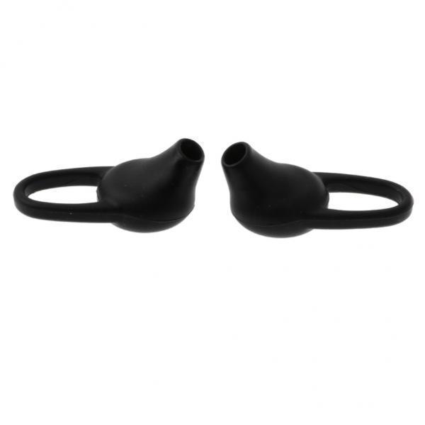 2x1Pair Universal Silicone Earbuds Eartips Caps for Wireless Earphone Black